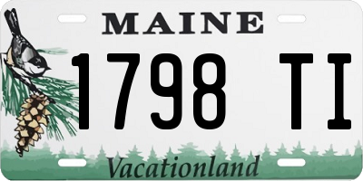 ME license plate 1798TI