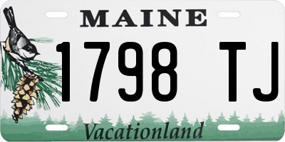 ME license plate 1798TJ