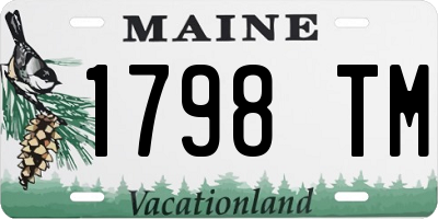 ME license plate 1798TM