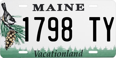 ME license plate 1798TY