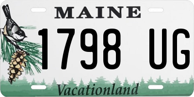 ME license plate 1798UG