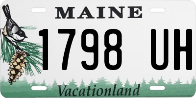 ME license plate 1798UH