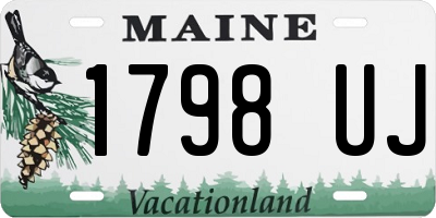 ME license plate 1798UJ