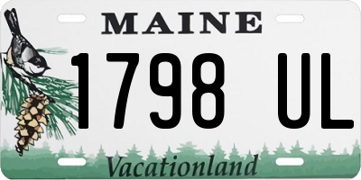 ME license plate 1798UL