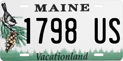 ME license plate 1798US