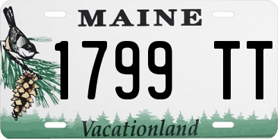 ME license plate 1799TT