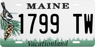 ME license plate 1799TW