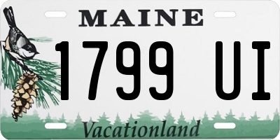ME license plate 1799UI