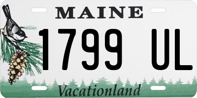 ME license plate 1799UL
