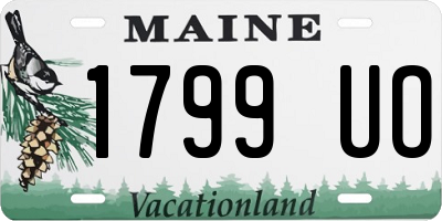 ME license plate 1799UO
