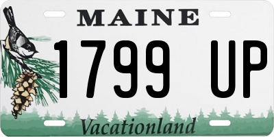 ME license plate 1799UP