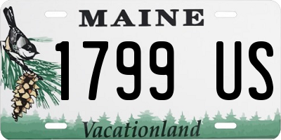 ME license plate 1799US