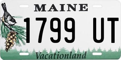 ME license plate 1799UT