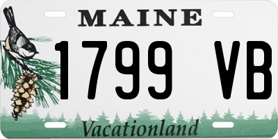 ME license plate 1799VB