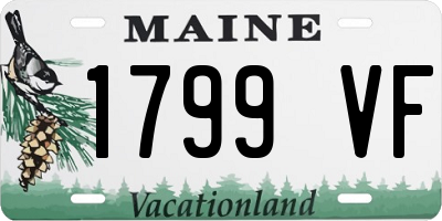 ME license plate 1799VF