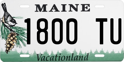 ME license plate 1800TU