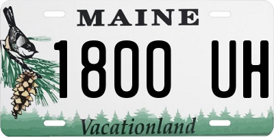 ME license plate 1800UH