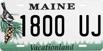 ME license plate 1800UJ
