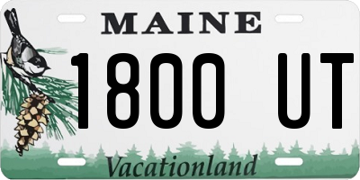 ME license plate 1800UT