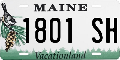 ME license plate 1801SH