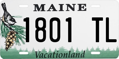 ME license plate 1801TL