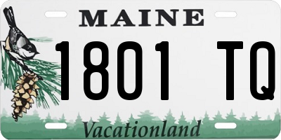 ME license plate 1801TQ