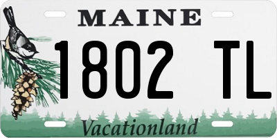 ME license plate 1802TL