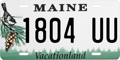 ME license plate 1804UU
