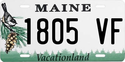 ME license plate 1805VF