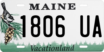 ME license plate 1806UA