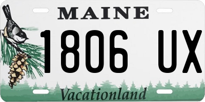 ME license plate 1806UX
