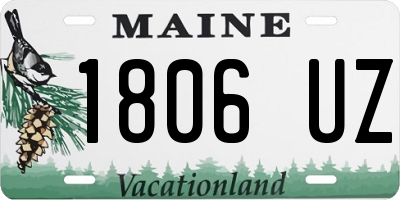 ME license plate 1806UZ