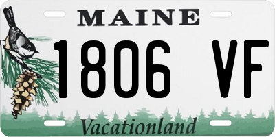 ME license plate 1806VF