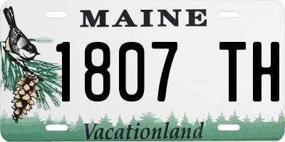 ME license plate 1807TH