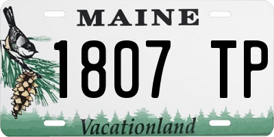 ME license plate 1807TP