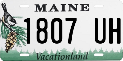 ME license plate 1807UH