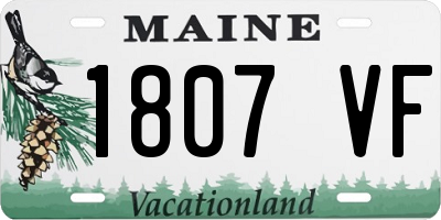 ME license plate 1807VF