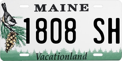 ME license plate 1808SH