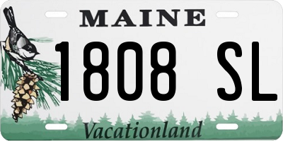 ME license plate 1808SL