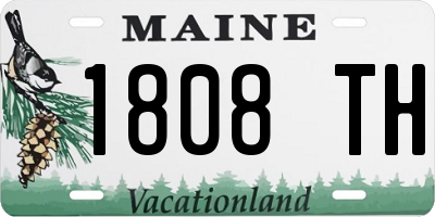 ME license plate 1808TH