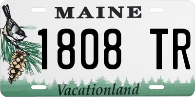 ME license plate 1808TR
