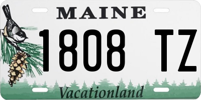 ME license plate 1808TZ