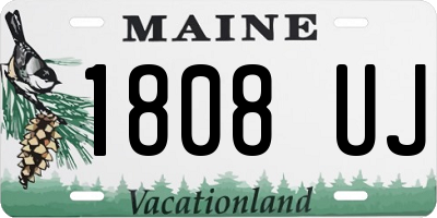 ME license plate 1808UJ