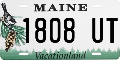 ME license plate 1808UT