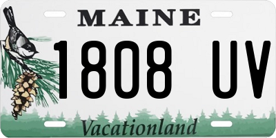 ME license plate 1808UV