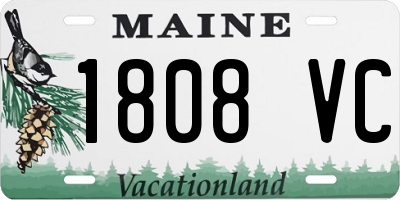 ME license plate 1808VC