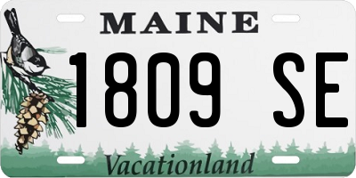 ME license plate 1809SE