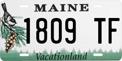 ME license plate 1809TF