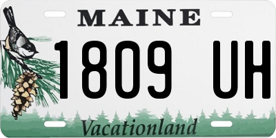 ME license plate 1809UH