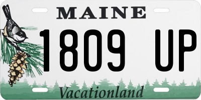ME license plate 1809UP